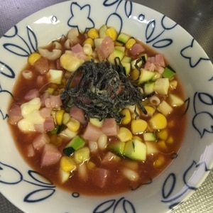 ガスパチョショートパスタ